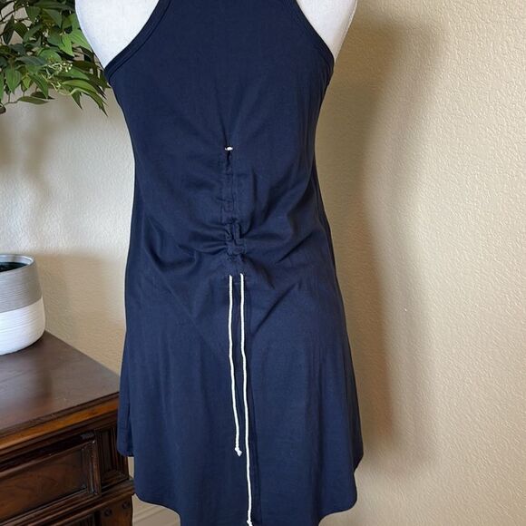 CAbi #836 Navy Ahoy High Low Tank Tunic Top Nautical Rope Small - Picture 3 of 4